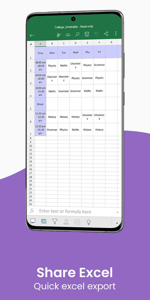 Timetable & Schedule Maker - Image screenshot of android app
