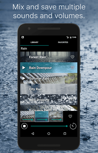 Rain Rain Sleep Sounds - عکس برنامه موبایلی اندروید