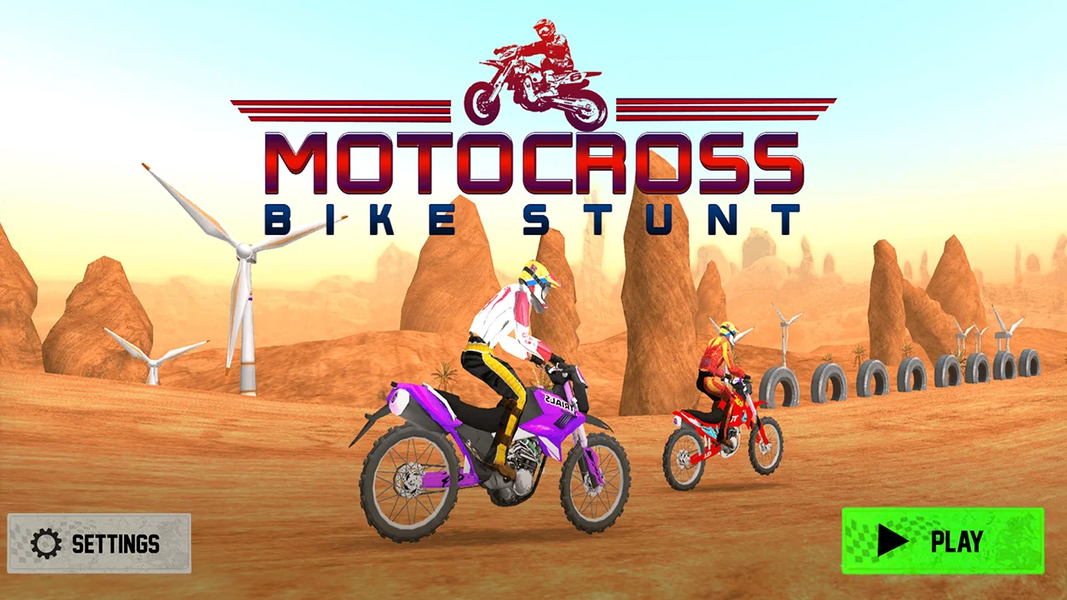 Motocross Bike Stunt Racing - عکس بازی موبایلی اندروید