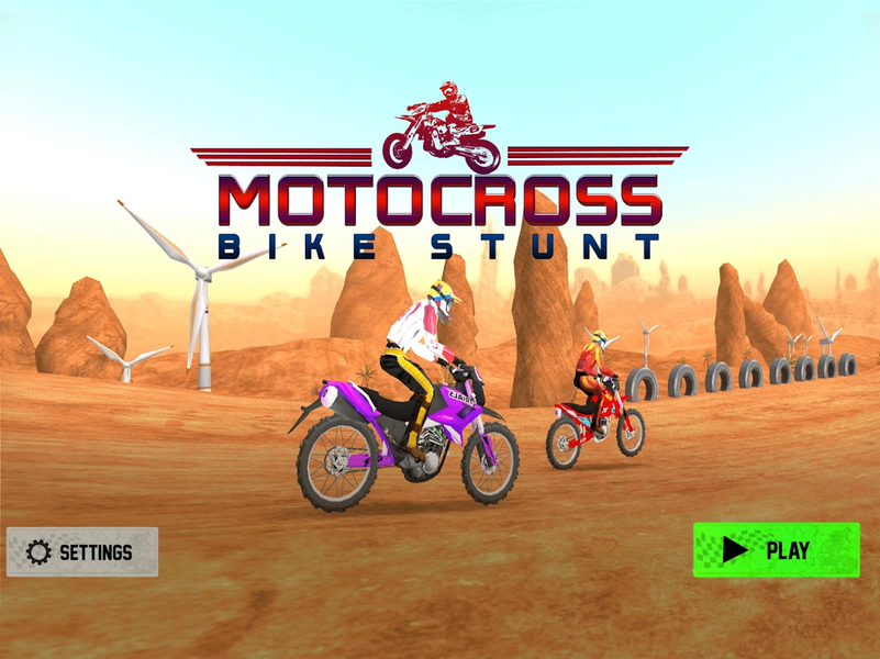 Motocross Bike Stunt Racing - عکس بازی موبایلی اندروید