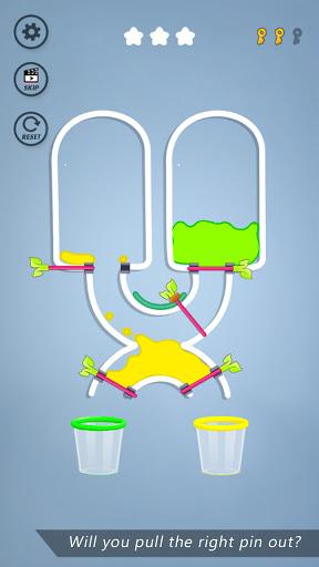 Color Fall - Pin Pull - Gameplay image of android game