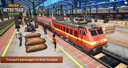 Indian Metro Train Sim 2025 - Gameplay image of android game
