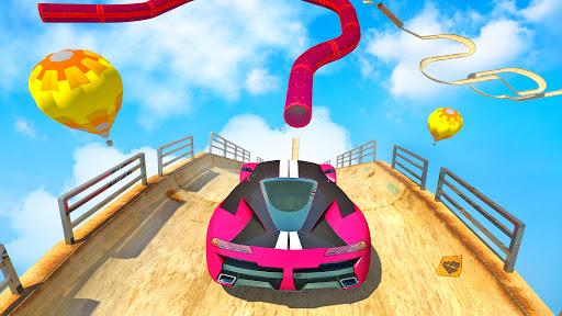 Mega Ramp Race - Flying Car Stuntman Ramp Racing - Gameplay image of android game