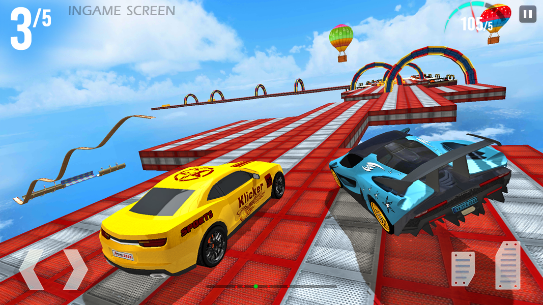 Mega Ramp Race - Gameplay image of android game
