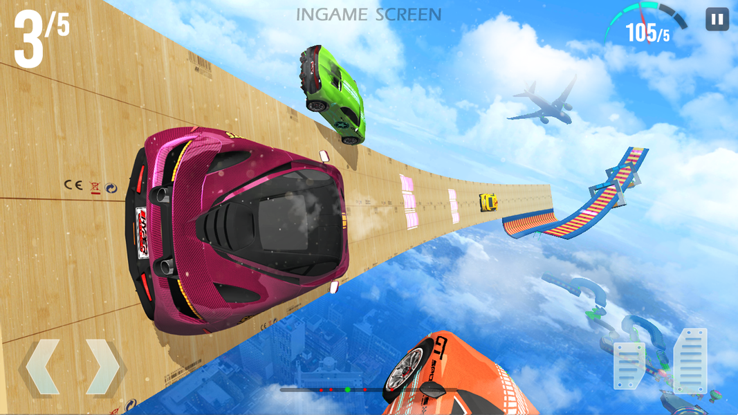 Mega Ramp Race - Gameplay image of android game