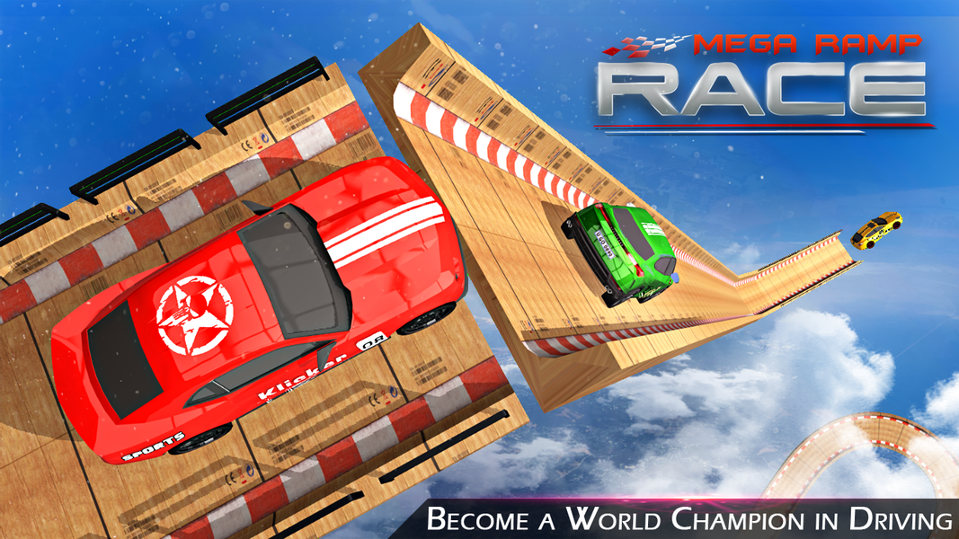 Mega Ramp Race - Gameplay image of android game