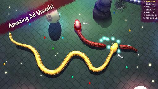 3D Snake . Io - Fun Rivalry Free Battles Game 2020 - Gameplay image of android game