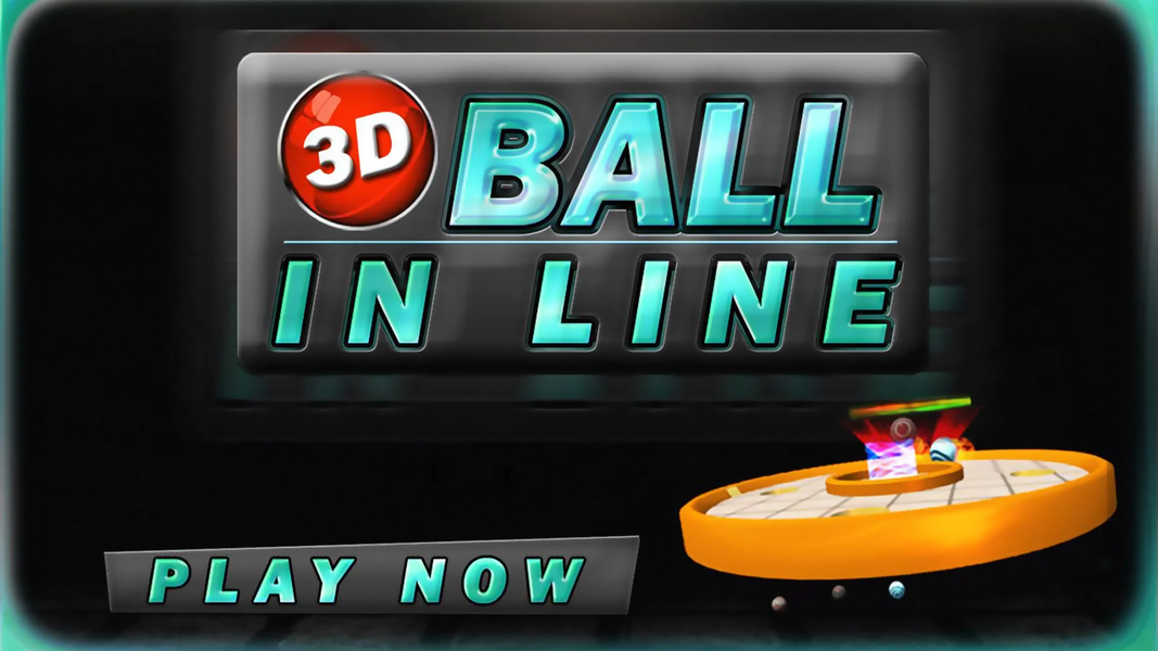 3D BALL IN LINE - Gameplay image of android game
