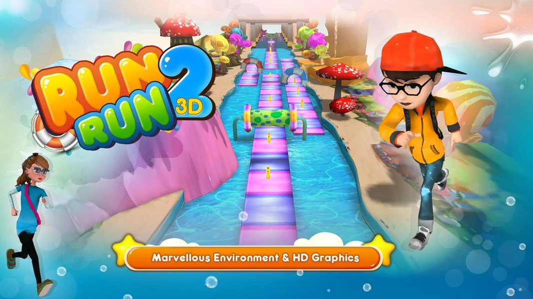 RUN RUN 3D - 2 - عکس بازی موبایلی اندروید