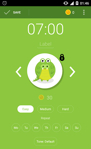 Alarm clock - Image screenshot of android app