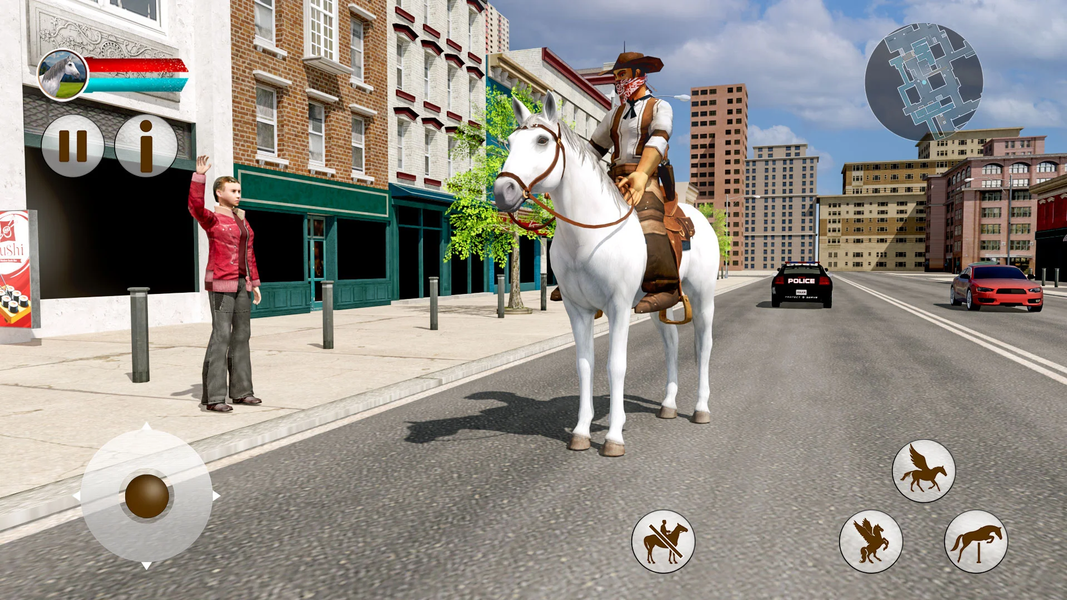 Flying Horse Taxi Transport - Gameplay image of android game