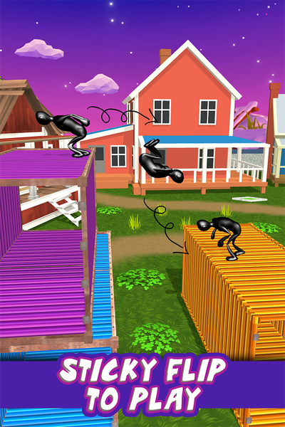Flip Jump Trampoline Stunt man - عکس بازی موبایلی اندروید