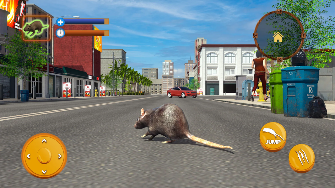 Stray Mouse Family Simulator - Gameplay image of android game