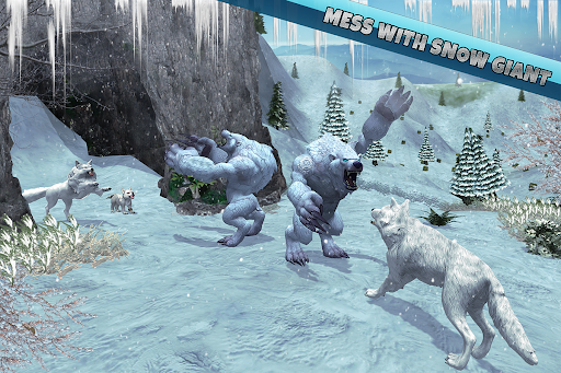 Arctic Wolf Family Simulator - Gameplay image of android game