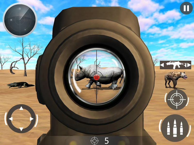 Animal Hunter in Safari Desert - Gameplay image of android game