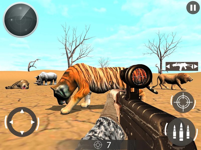 Animal Hunter in Safari Desert - Gameplay image of android game