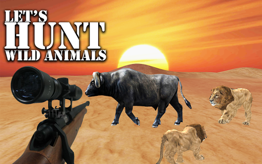 Animal Hunting Desert Shooting - Gameplay image of android game