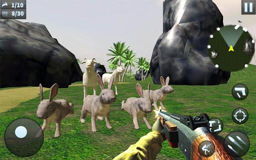 Rabbit Game Sniper Shooting - Gameplay image of android game