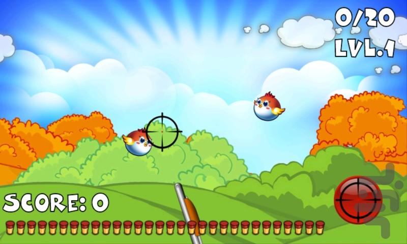 Tiny Bird Hunting - Gameplay image of android game