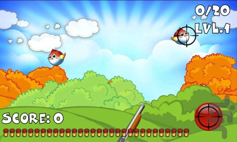 Tiny Bird Hunting - Gameplay image of android game