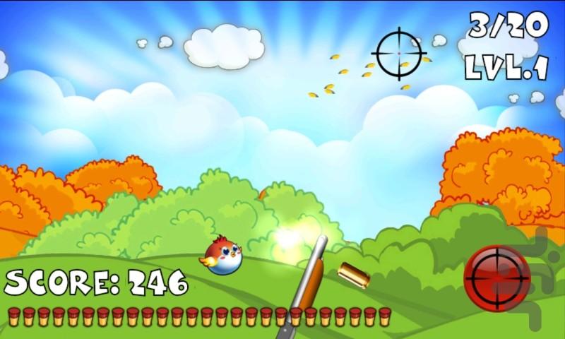 Tiny Bird Hunting - Gameplay image of android game