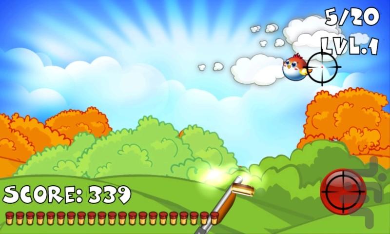 Tiny Bird Hunting - Gameplay image of android game
