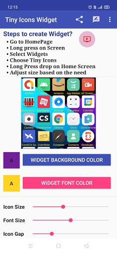 Tiny Icons Widget - Image screenshot of android app