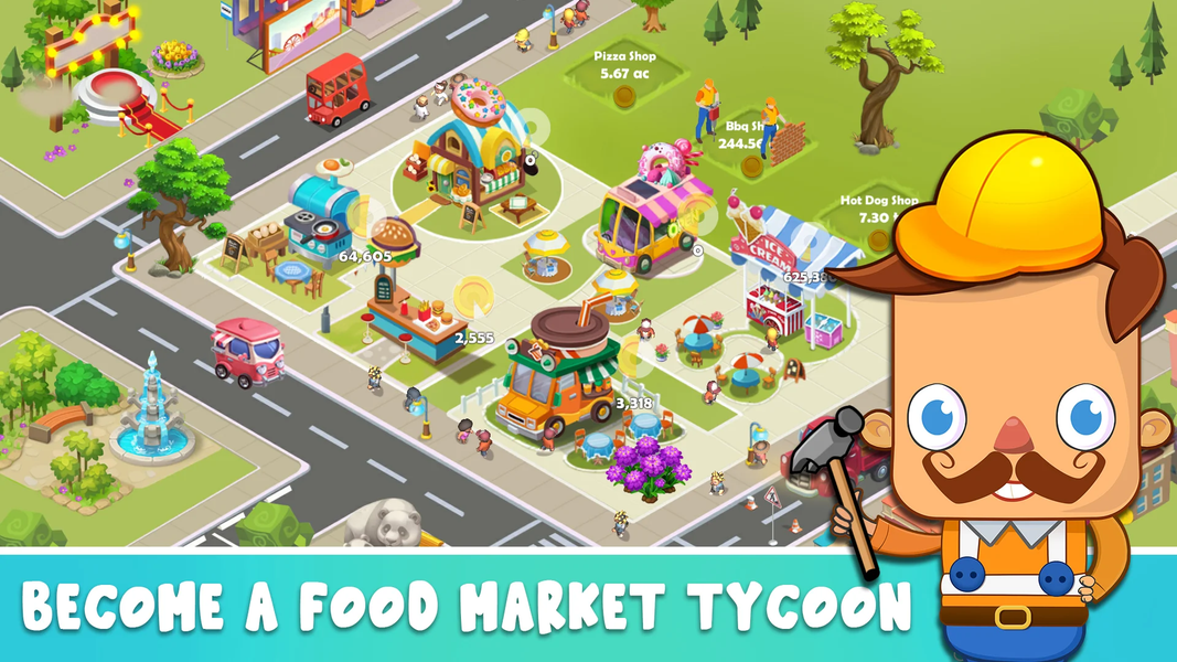 Idle Food Stalls Tycoon - عکس بازی موبایلی اندروید