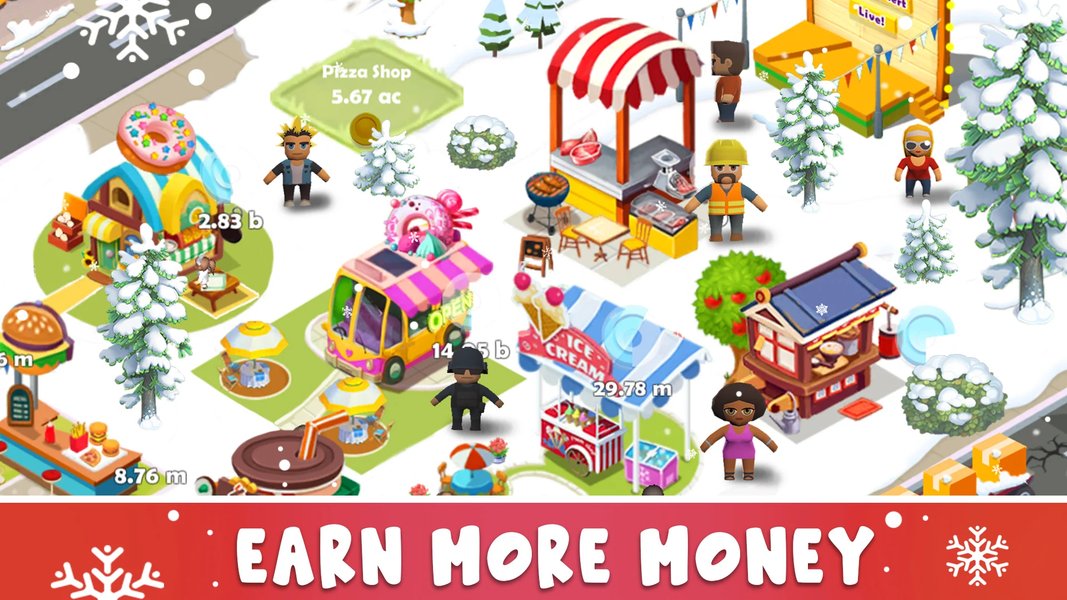 Idle Food Stalls Tycoon - عکس بازی موبایلی اندروید