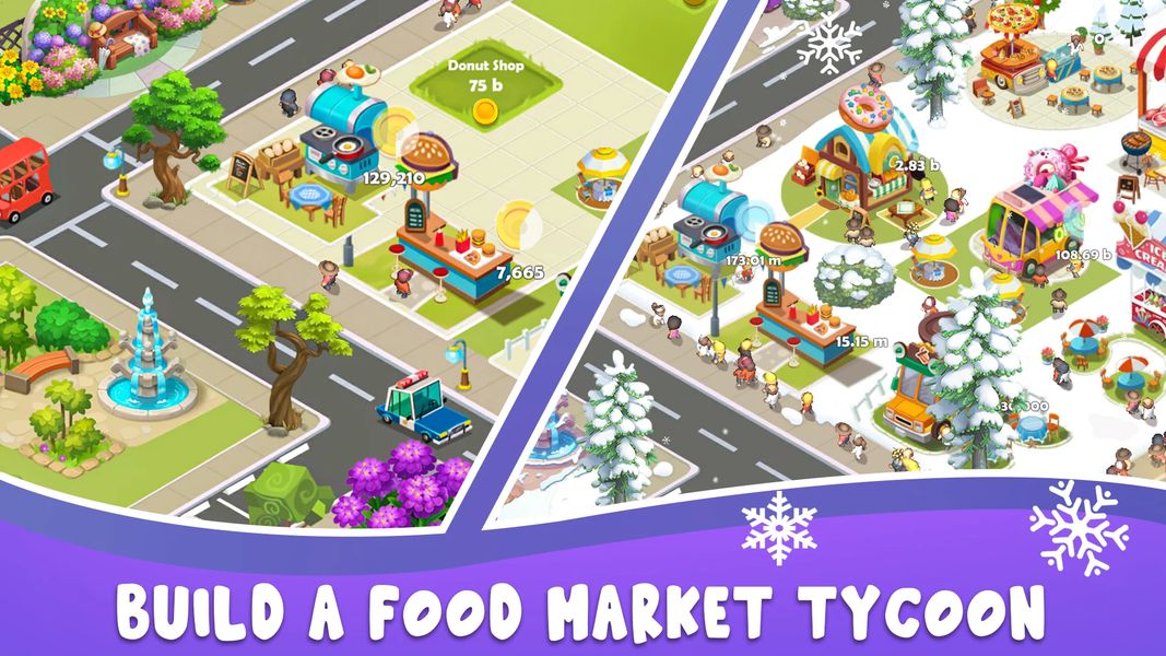 Idle Food Stalls Tycoon - عکس بازی موبایلی اندروید
