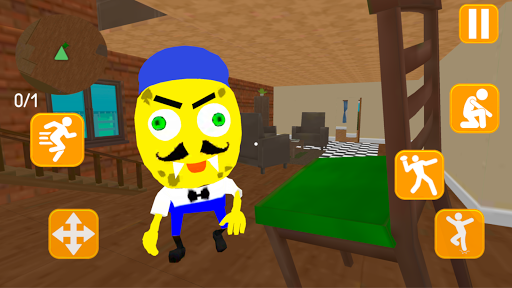 Neighbor Sponge. Scary Secret - Gameplay image of android game