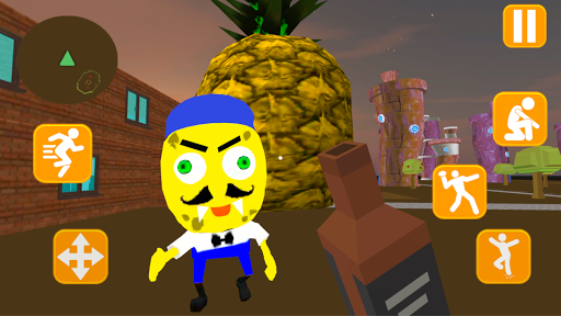 Neighbor Sponge. Scary Secret - Gameplay image of android game
