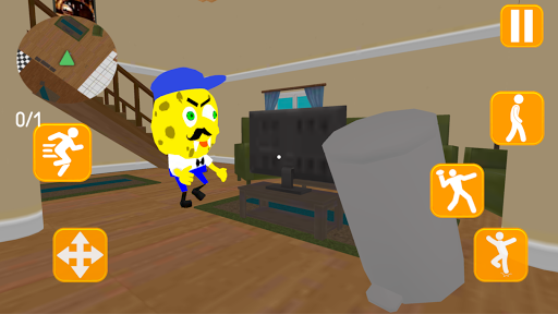 Neighbor Sponge. Scary Secret - Gameplay image of android game