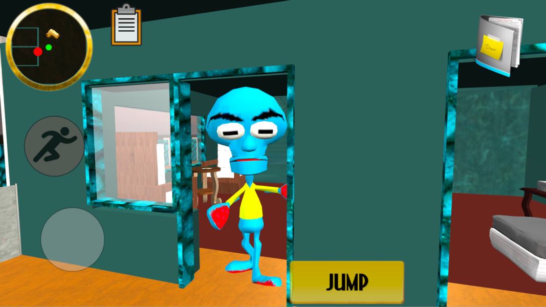 Squid. Sponge Neighbor Expose - Gameplay image of android game