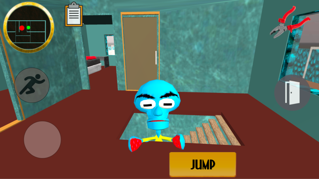 Squid. Sponge Neighbor Expose - Gameplay image of android game