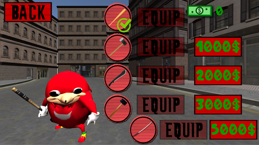 Ugandan Simulator. Knuckles ۳D - عکس بازی موبایلی اندروید