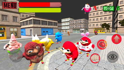 Ugandan Simulator. Knuckles 3D - عکس بازی موبایلی اندروید