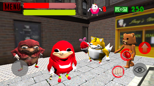 Ugandan Simulator. Knuckles ۳D - عکس بازی موبایلی اندروید