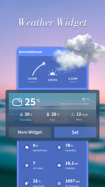 Tiny Weather - عکس برنامه موبایلی اندروید