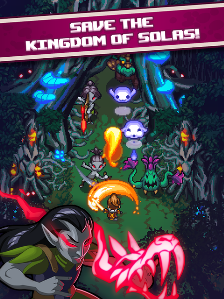 Dash Quest Heroes - Gameplay image of android game