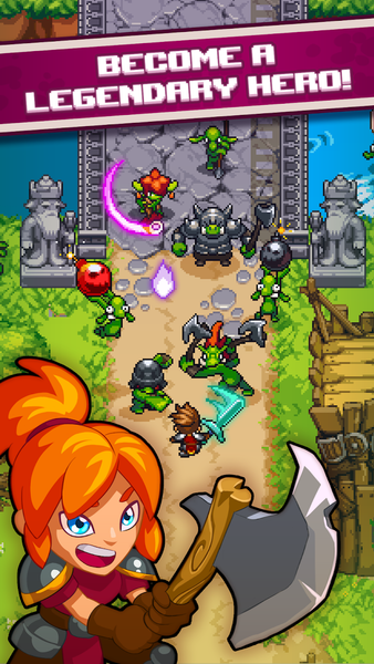 Dash Quest Heroes - Gameplay image of android game