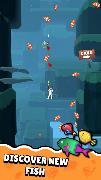 Dive & Fish - Gameplay image of android game