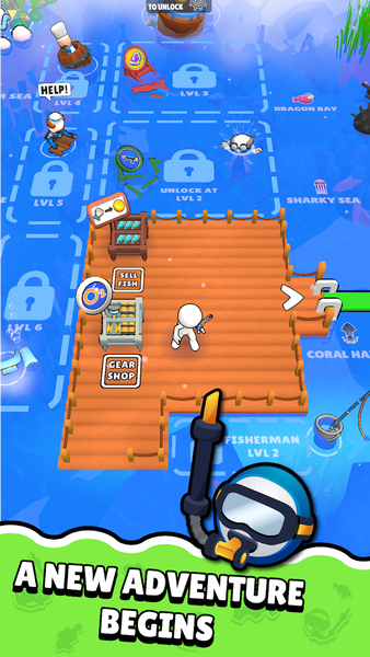 Dive & Fish - Gameplay image of android game