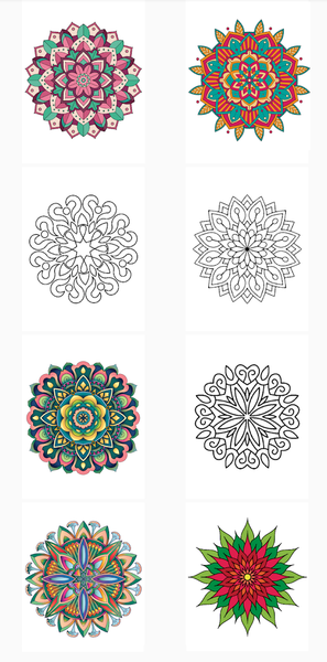Mandala Coloring Book Game - عکس برنامه موبایلی اندروید