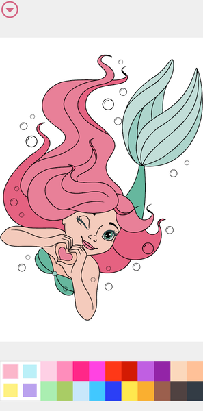 Princess Coloring Book Game - Gameplay image of android game