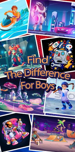 Find the Difference Boy Games - عکس بازی موبایلی اندروید