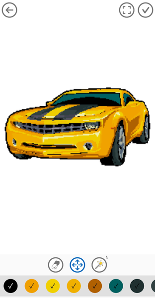 Pixel Car Color by Number - عکس برنامه موبایلی اندروید