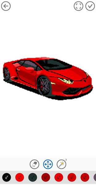 Pixel Car Color by Number - عکس برنامه موبایلی اندروید