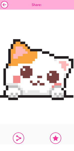 Kawaii Color by Number Pixel - عکس برنامه موبایلی اندروید