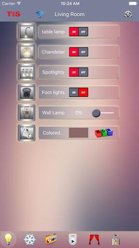 TIS Smart Home Automation - Image screenshot of android app